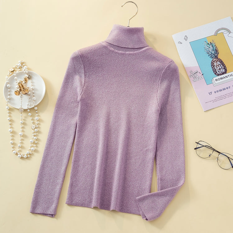 Women's Glitter Turtleneck Sweater