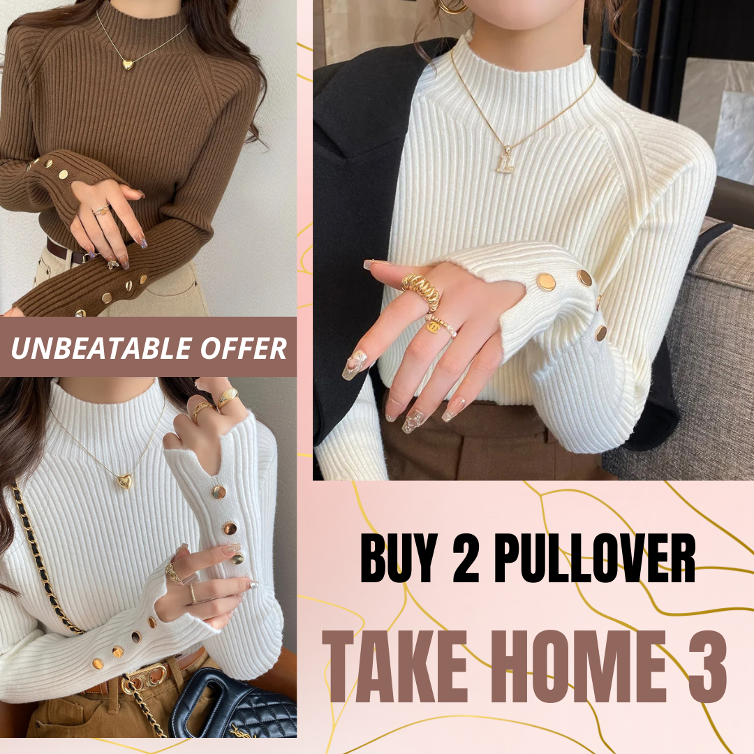 Thickened Half Turtleneck Knit Top