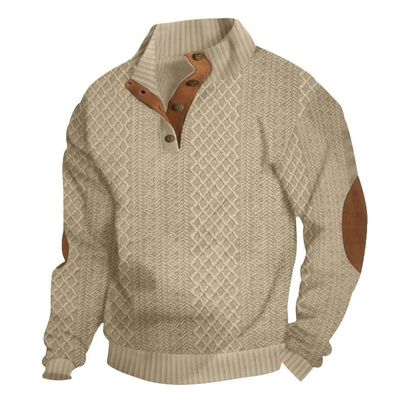 EuroCraft Men's Jacquard Sweater