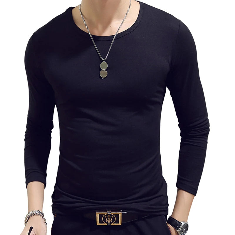 Men's Basic Slim Long-Sleeve Tee