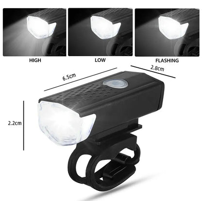 USB Rechargeable Bike Light Set