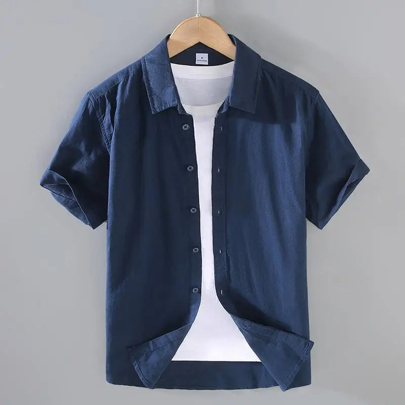 Cotton Linen Men’s Casual Shirt