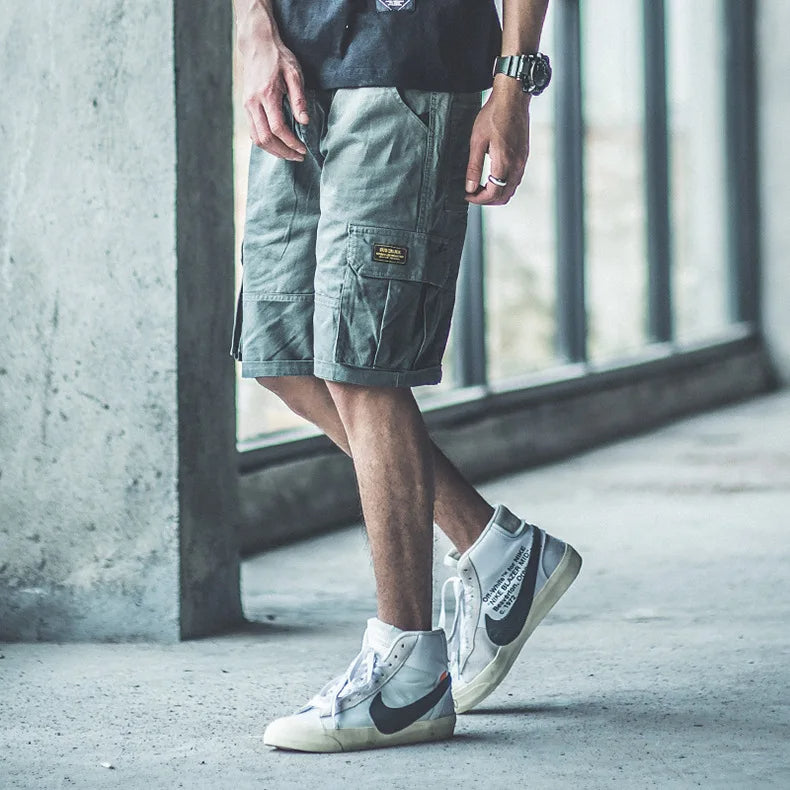 Men’s Streetwear Multi-Pocket Cargo Shorts