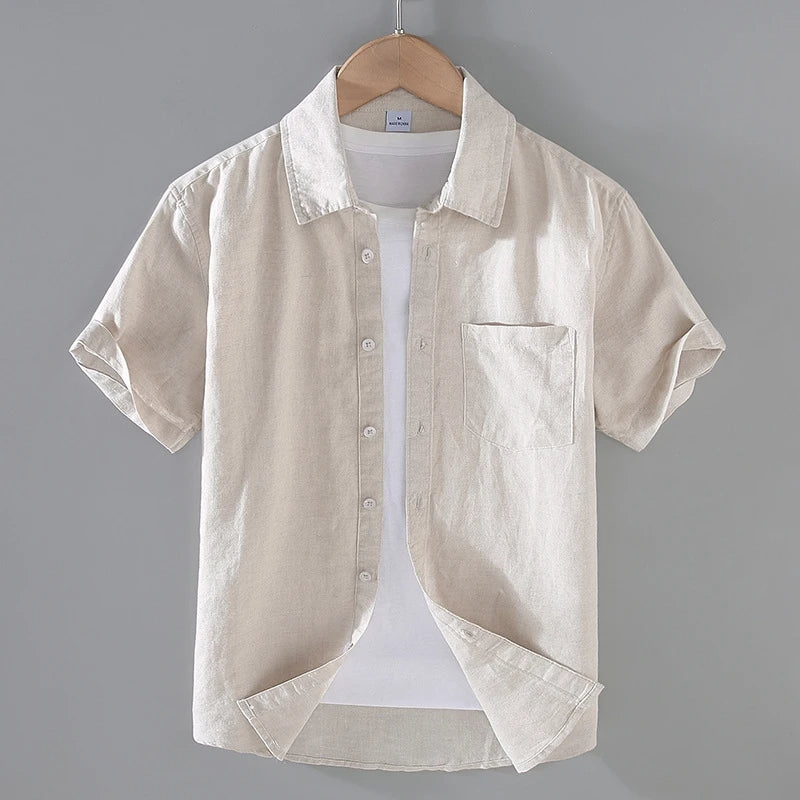 Cotton Linen Men’s Casual Shirt