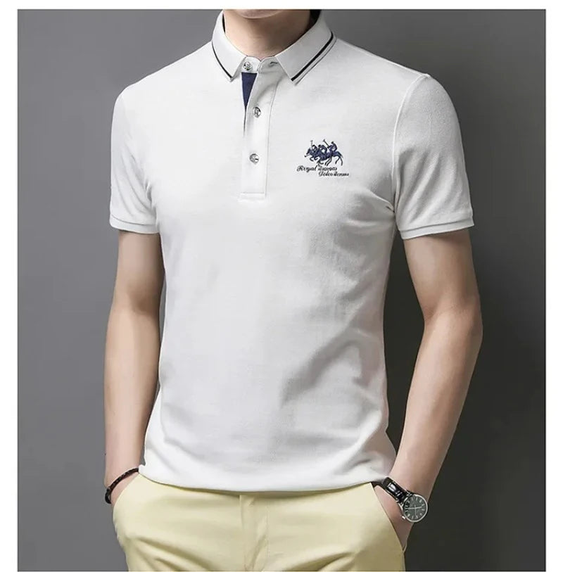 Summer Embroidered Polo Shirt