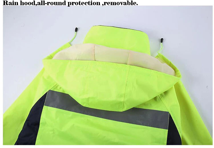 Reflective Motorcycle Rain Jacket