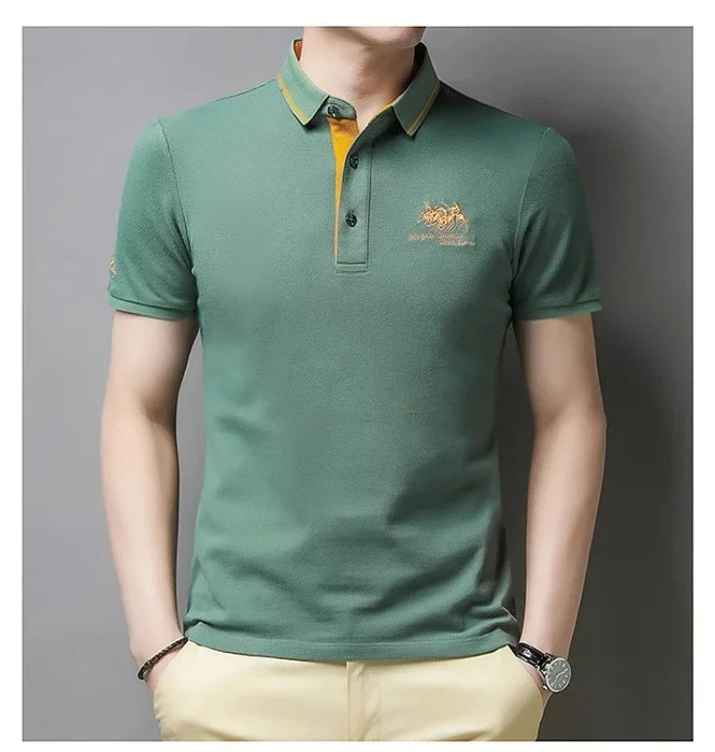 Summer Embroidered Polo Shirt