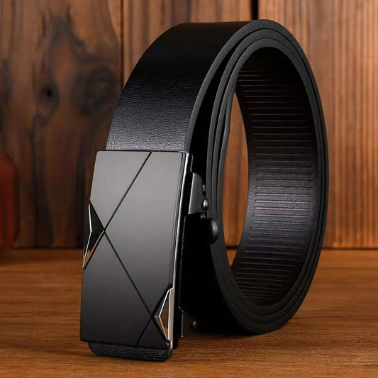 Modern Fashion Faux Leather Automatic Belt