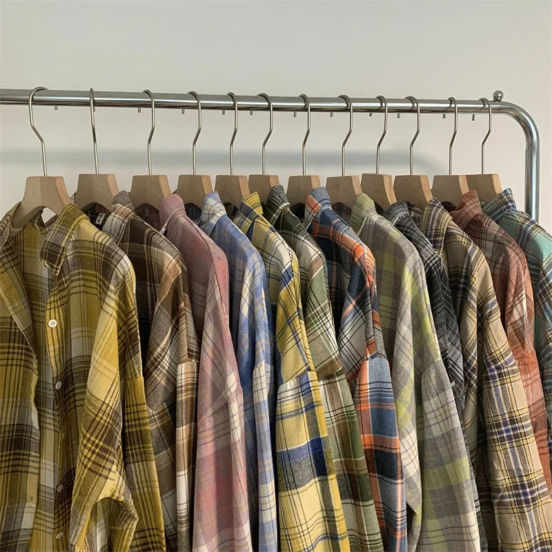 Stylish Plaid Long Sleeve Shirt