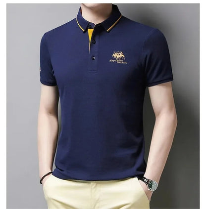 Summer Embroidered Polo Shirt