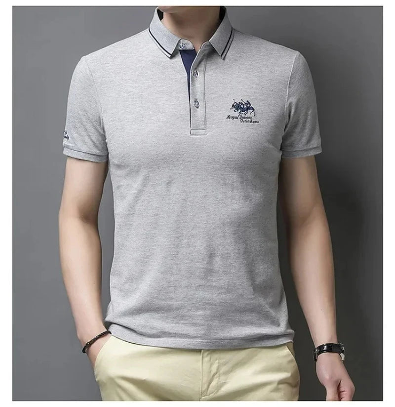 Summer Embroidered Polo Shirt