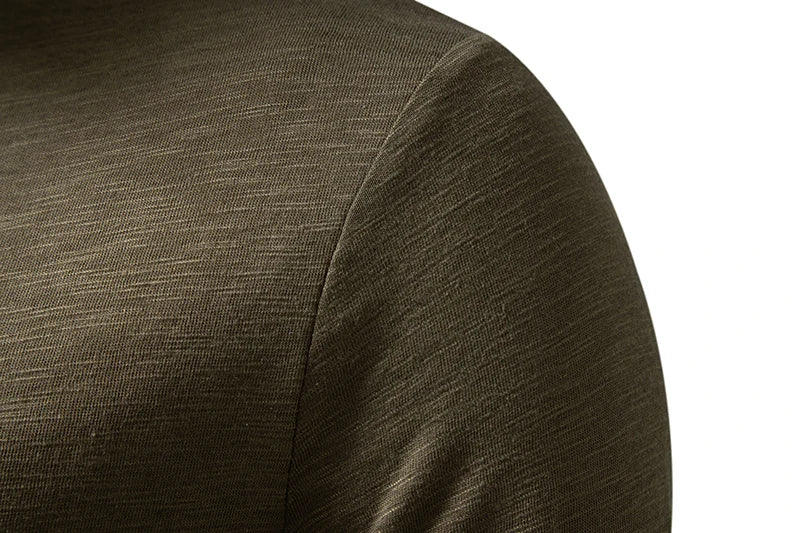 Men's Cotton Henley Long Sleeve Tee