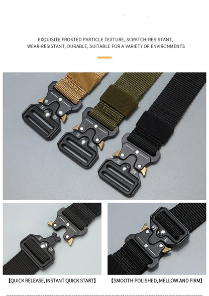 Multi-Functional Tactical Nylon Belt