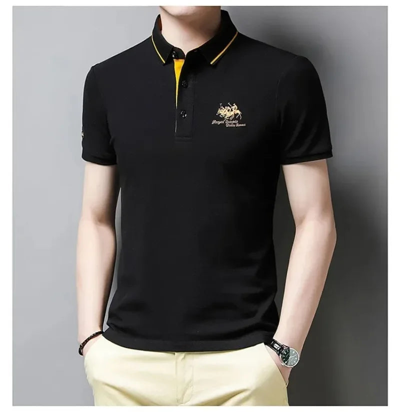 Summer Embroidered Polo Shirt