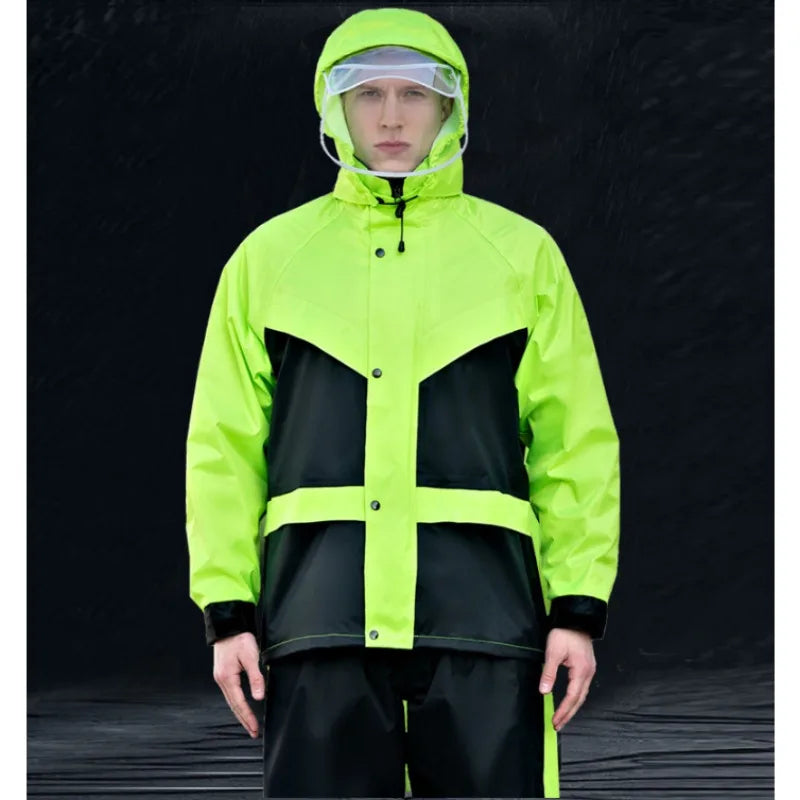 Reflective Motorcycle Rain Jacket