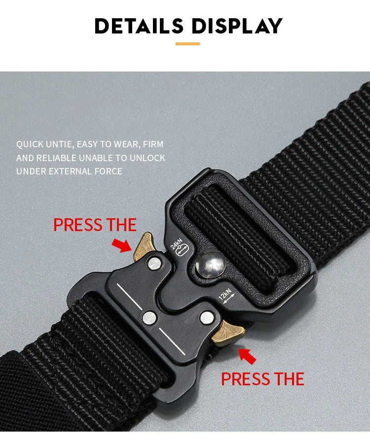 Multi-Functional Tactical Nylon Belt