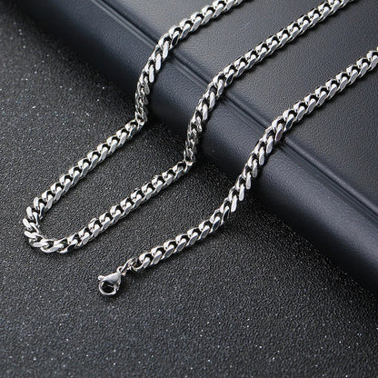 3D Vertical Bar Pendant Necklace