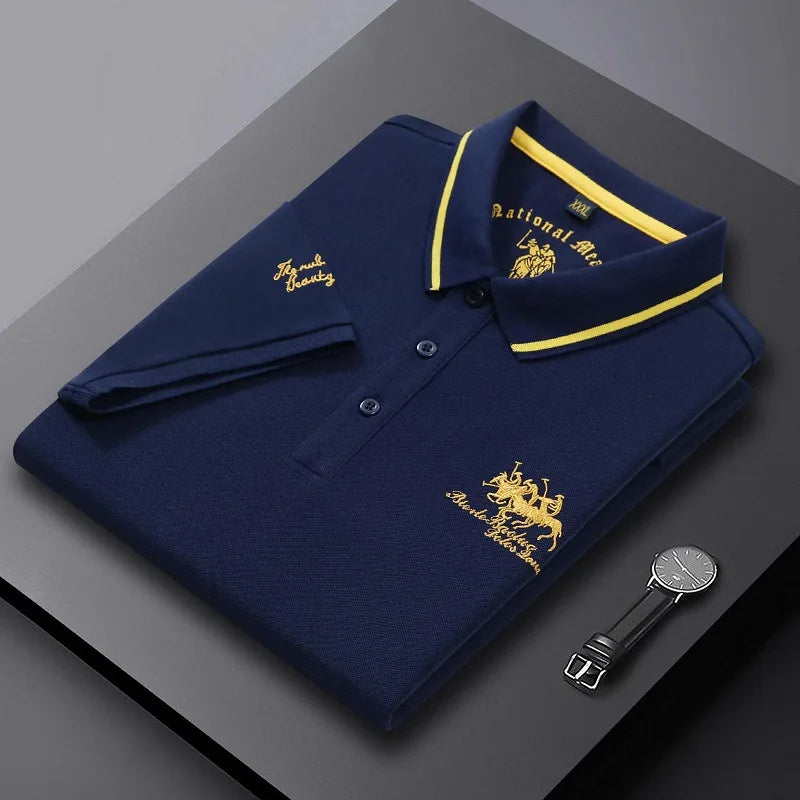 Summer Embroidered Polo Shirt