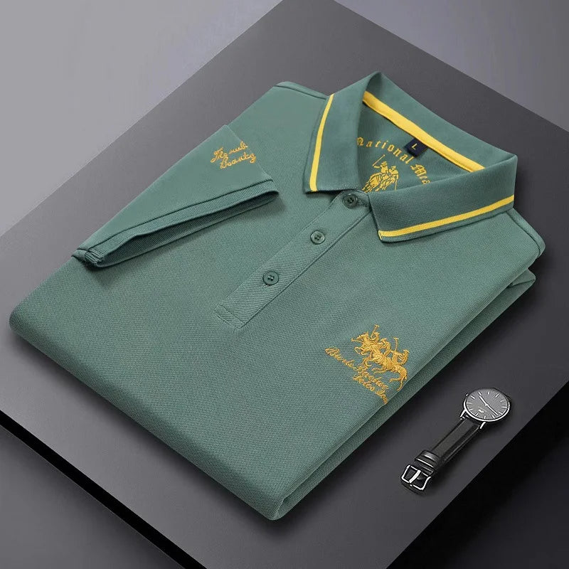 Summer Embroidered Polo Shirt