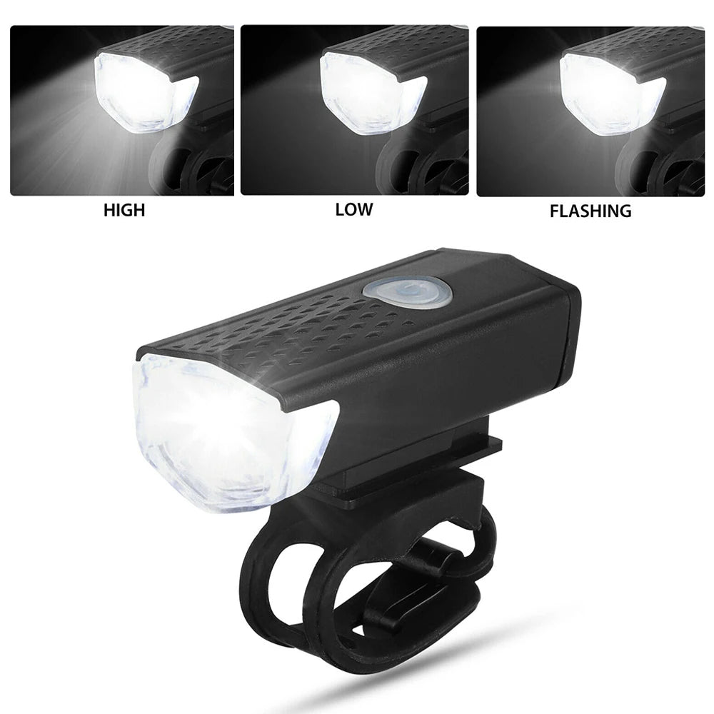 USB Rechargeable Bike Light Set