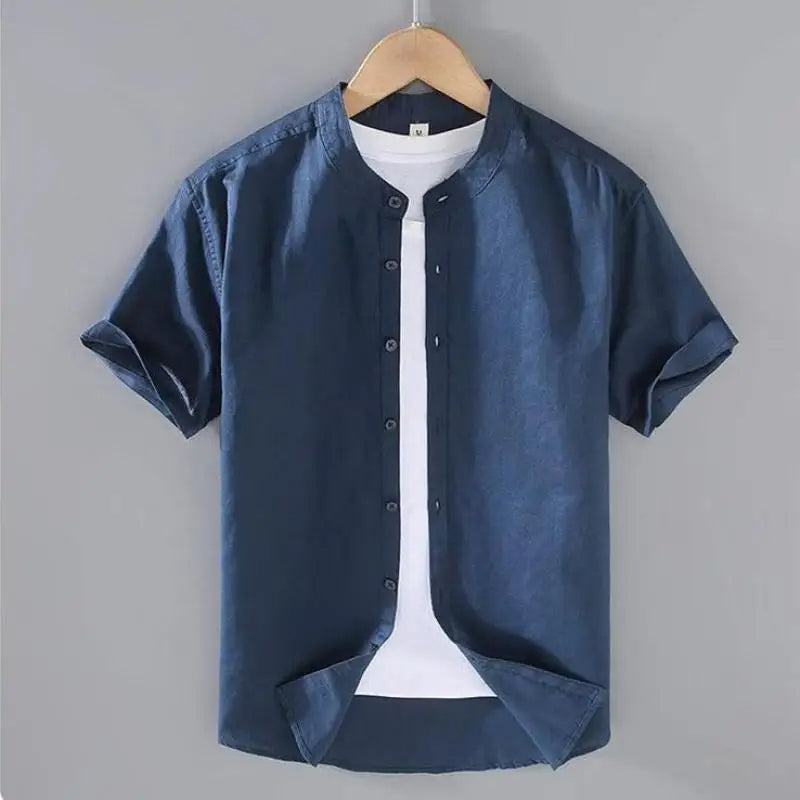 Cotton Linen Men’s Casual Shirt