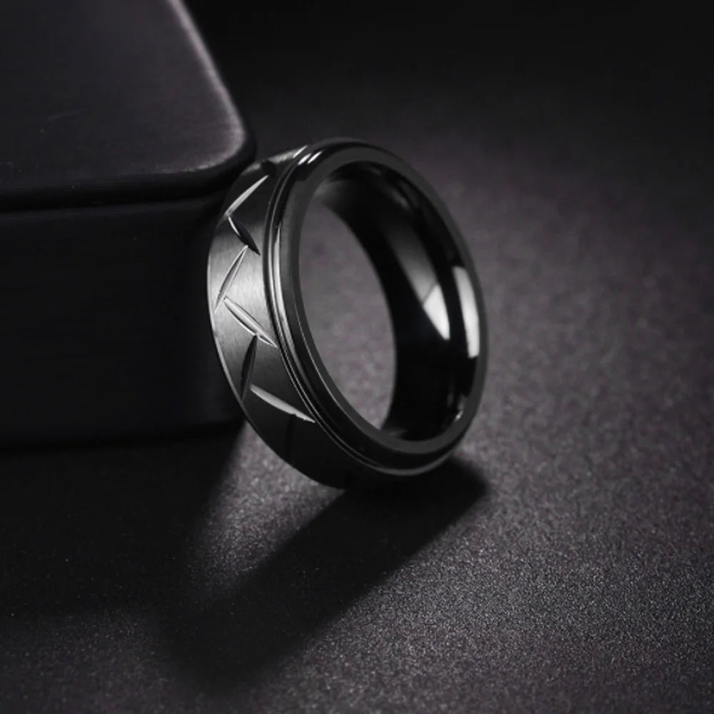 Fashion Black Dragon Stainless Steel Ring