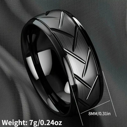 Fashion Black Dragon Stainless Steel Ring