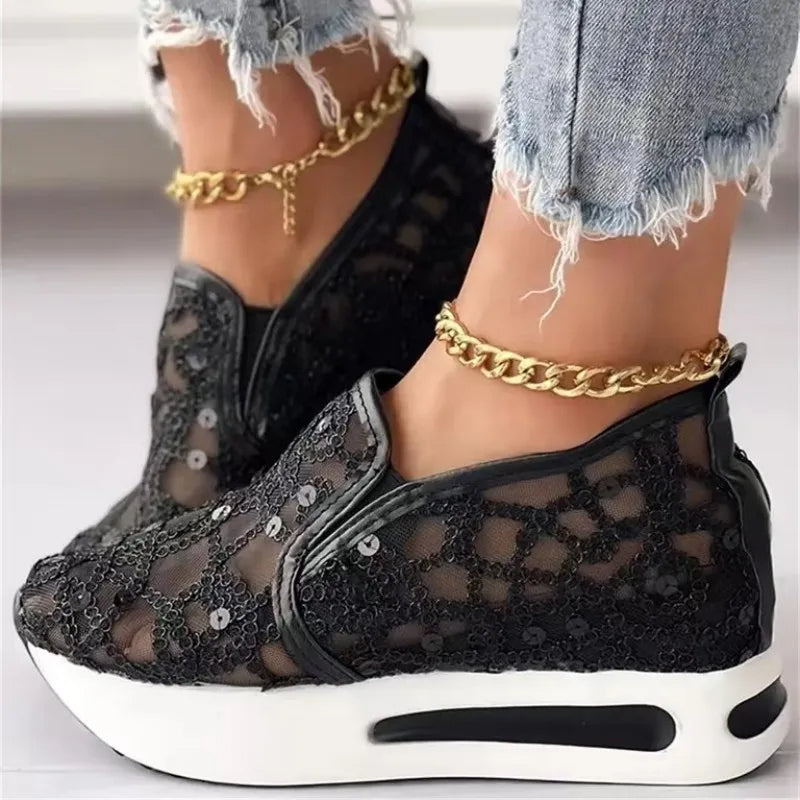 Women’s Mesh Platform Sneakers