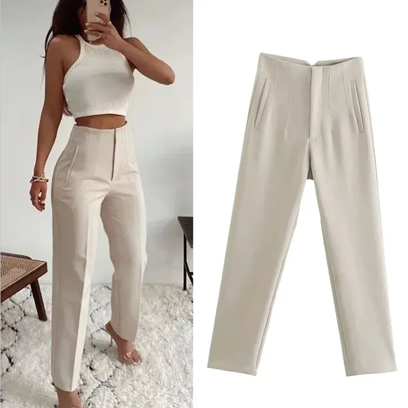 Women's High-Waist Office Pants