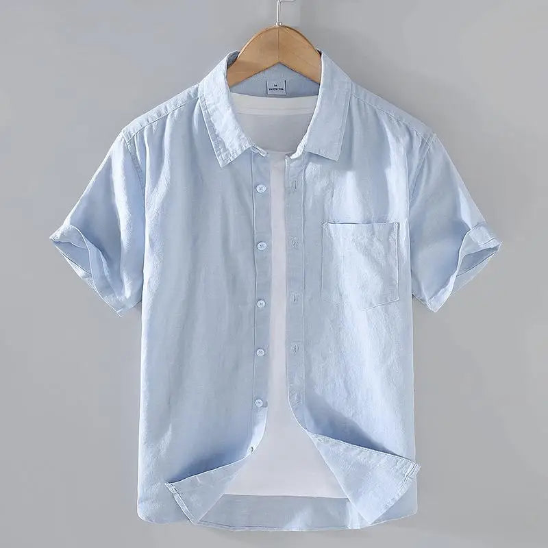 Cotton Linen Men’s Casual Shirt